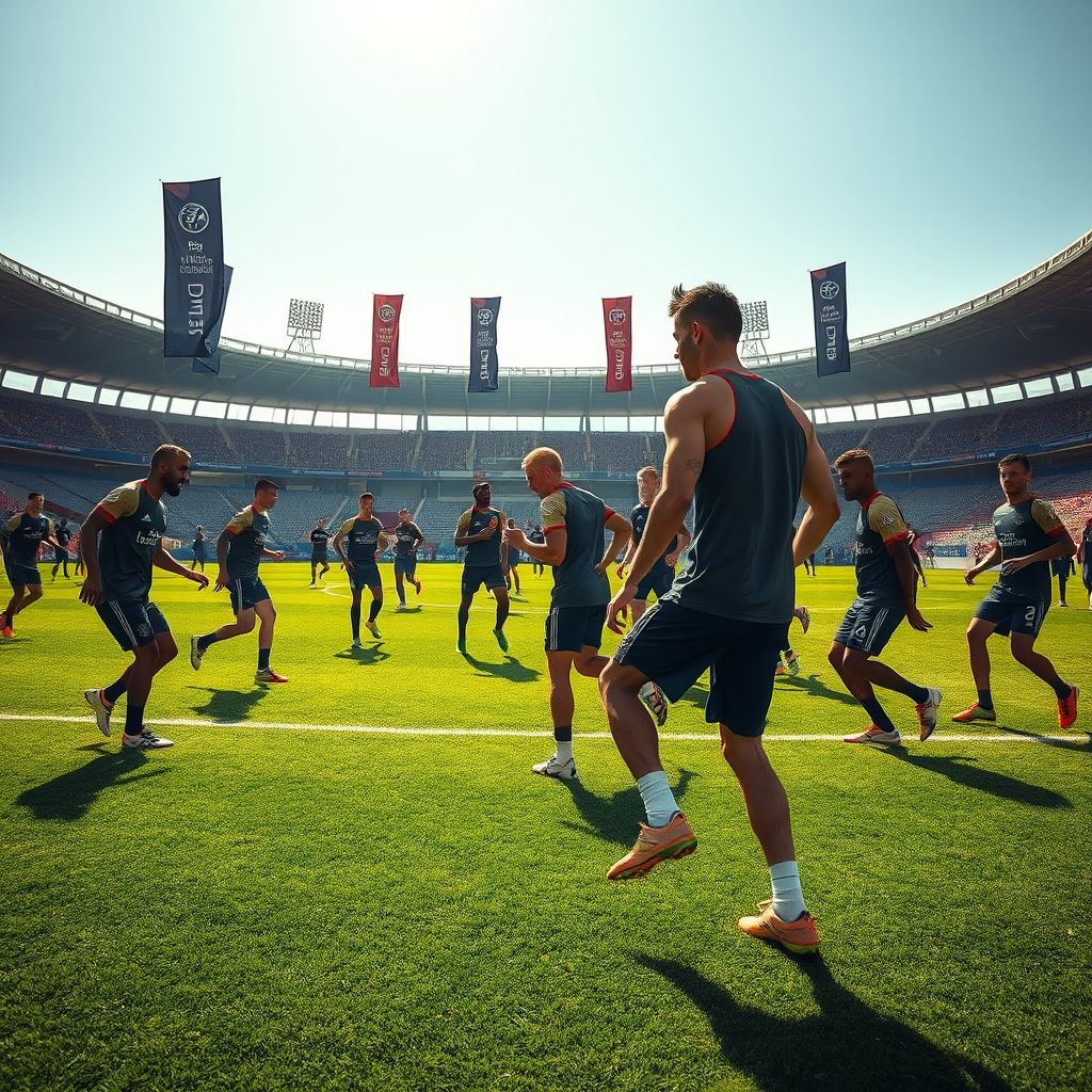 半岛体育平台官网-卡尔蒂斯赛前训练公开，备战世俱杯冲刺